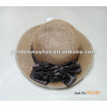 Fashion style Khaki Women's straw hat with flower